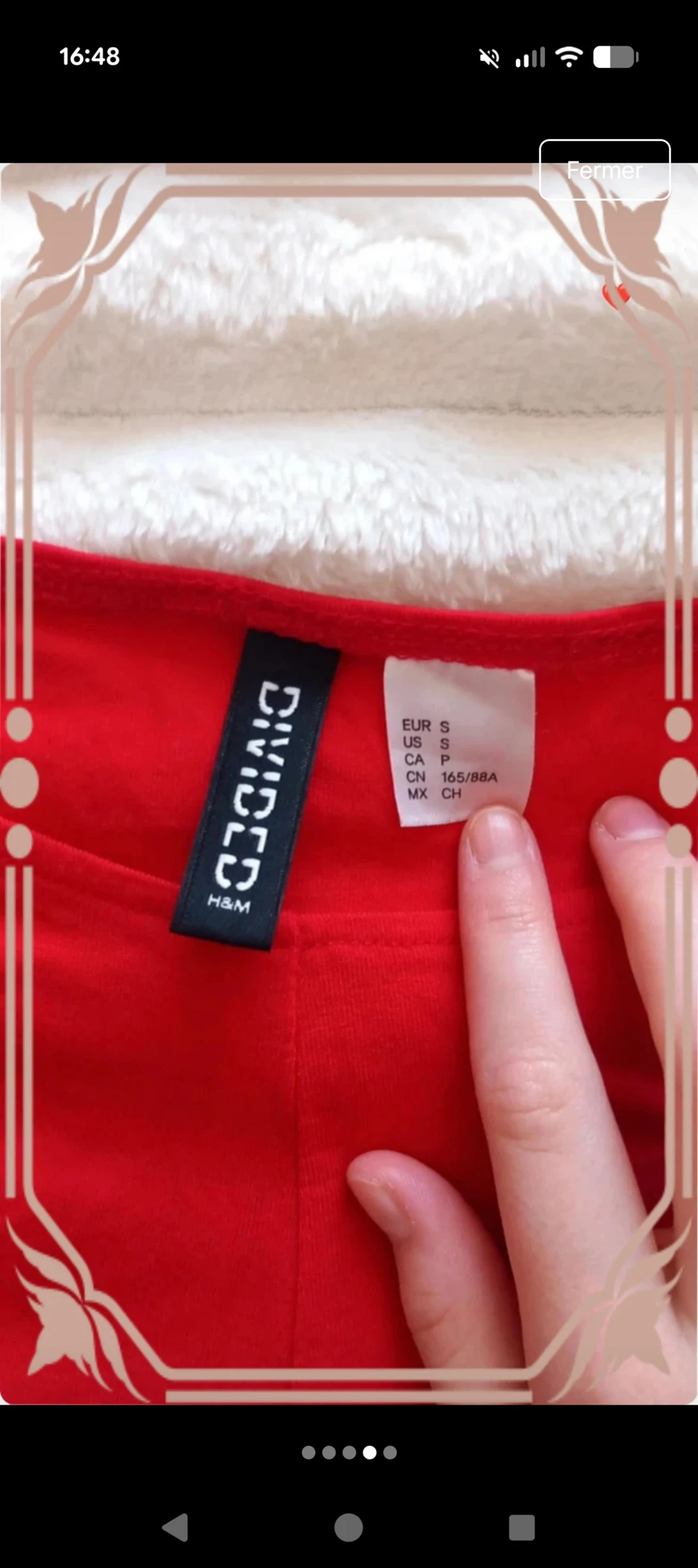 : Top cropped vermelho cruzado H&M Divided - Tamanho P – photo 5